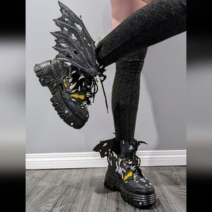 Anthony Wang Black Apple Platform Shoes